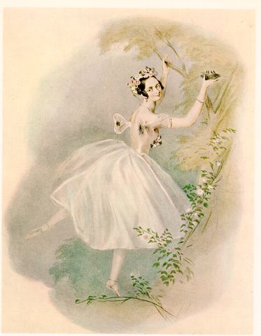 Un'immagine della ballerina Maria Taglioni